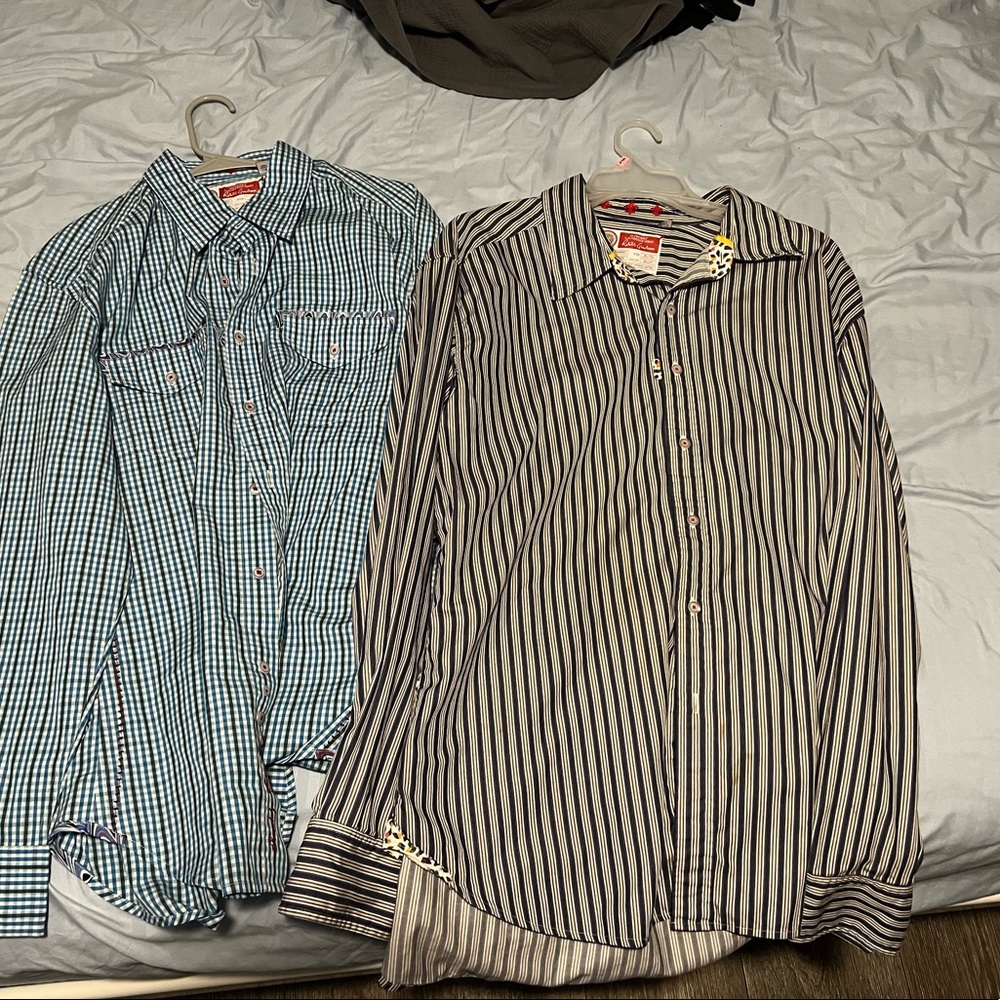 X2 Robert Graham dress shirts